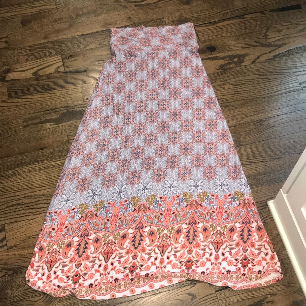 Loveappella Maxi foldover Skirt